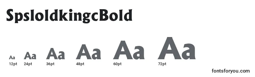 SpsloldkingcBold Font Sizes