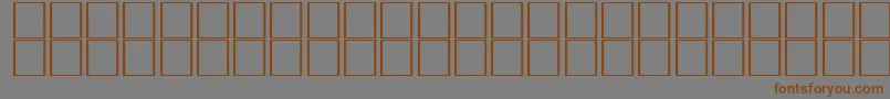 Шрифт NewRegular – коричневые шрифты на сером фоне