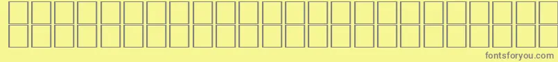 Czcionka NewRegular – szare czcionki na żółtym tle