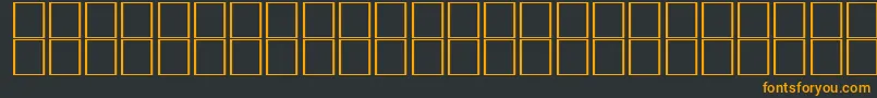 フォントNewRegular – 黒い背景にオレンジの文字