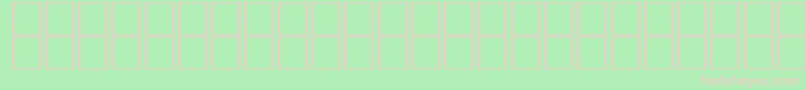 フォントNewRegular – 緑の背景にピンクのフォント