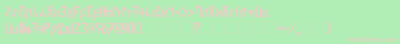CardosanBold Font – Pink Fonts on Green Background