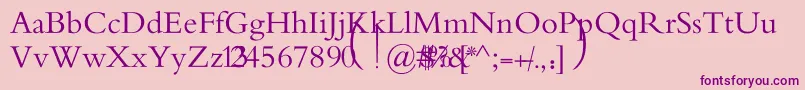 MotkenAlRafidainArt Font – Purple Fonts on Pink Background