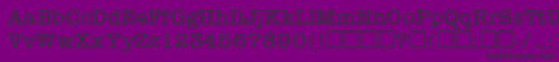 Dirtee Font – Black Fonts on Purple Background