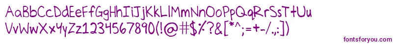 CelinesHand Font – Purple Fonts