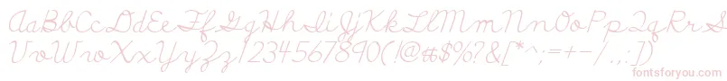 Шрифт DiscipuliBritannica – розовые шрифты на белом фоне