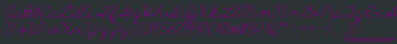 Шрифт DiscipuliBritannica – фиолетовые шрифты на чёрном фоне