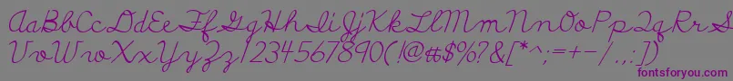 DiscipuliBritannica Font – Purple Fonts on Gray Background