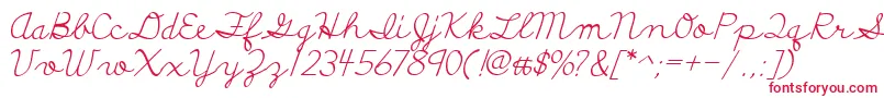 DiscipuliBritannica-fontti – punaiset fontit valkoisella taustalla