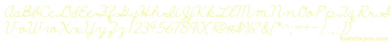 Шрифт DiscipuliBritannica – жёлтые шрифты