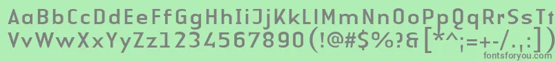More about LinotypeAuthenticSansRegular Font LinotypeAuthenticSansRegular Font – Gray Fonts on Green Background