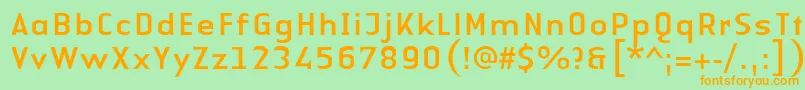 fuente LinotypeAuthenticSansRegular – Fuentes Naranjas Sobre Fondo Verde