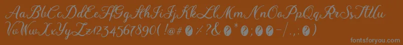 Шрифт WinedateRegular – серые шрифты на коричневом фоне