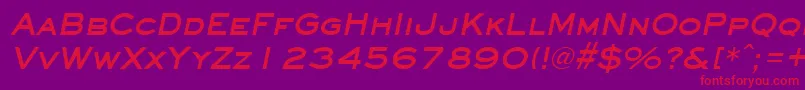 fuente EyechartBoldItalic – Fuentes Rojas Sobre Fondo Morado