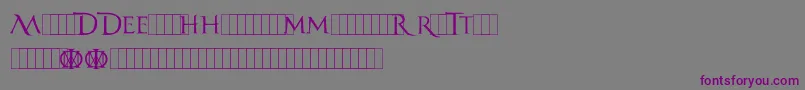 DreamTheater Font – Purple Fonts on Gray Background