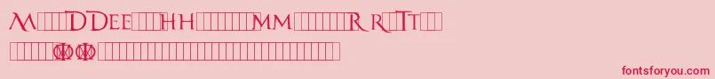 fuente DreamTheater – Fuentes Rojas Sobre Fondo Rosa