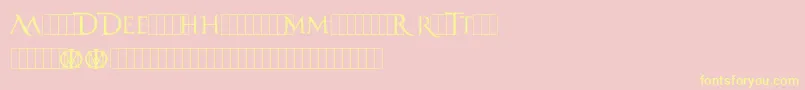 DreamTheater Font – Yellow Fonts on Pink Background