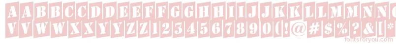 Czcionka AStampercmup – różowe czcionki
