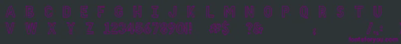 Fonte HellodenverdisplayregularV1.6 – fontes roxas em um fundo preto