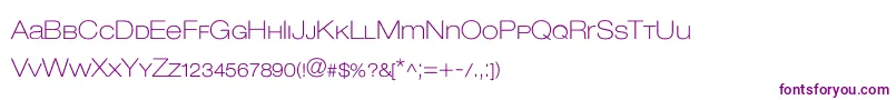 Lowvetica Font – Purple Fonts on White Background