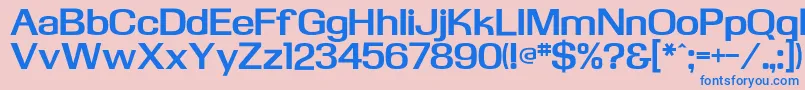 KasseflfBold Font – Blue Fonts on Pink Background