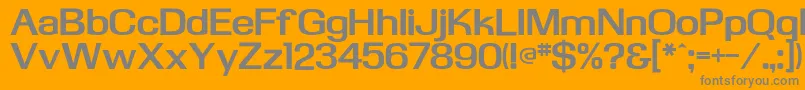 KasseflfBold Font – Gray Fonts on Orange Background