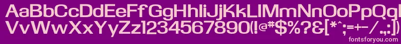 KasseflfBold-Schriftart – Rosa Schriften auf violettem Hintergrund