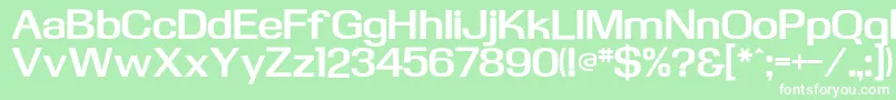 KasseflfBold Font – White Fonts on Green Background