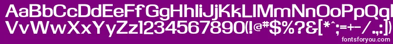 KasseflfBold Font – White Fonts on Purple Background