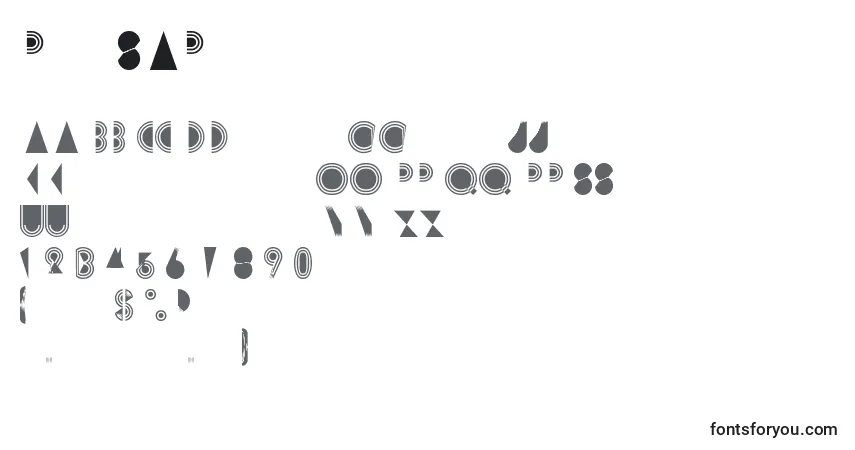 Schriftart Rimsar – Alphabet, Zahlen, spezielle Symbole