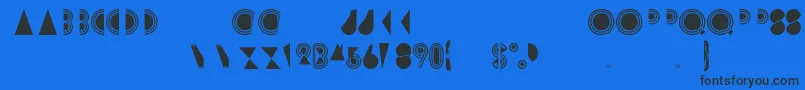 Rimsar Font – Black Fonts on Blue Background