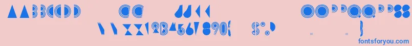 Rimsar Font – Blue Fonts on Pink Background