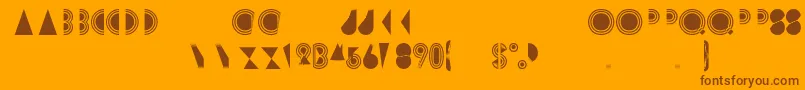 Rimsar Font – Brown Fonts on Orange Background