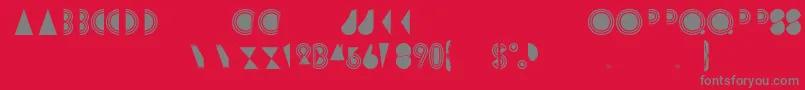 Rimsar Font – Gray Fonts on Red Background
