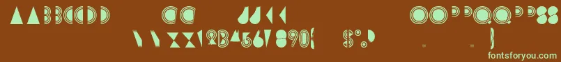Rimsar Font – Green Fonts on Brown Background