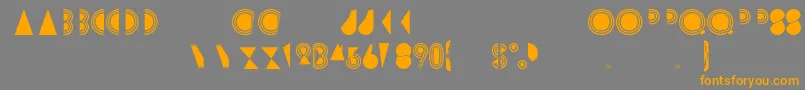Rimsar Font – Orange Fonts on Gray Background