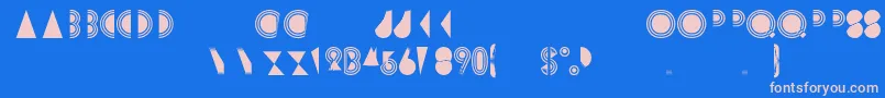 Rimsar Font – Pink Fonts on Blue Background