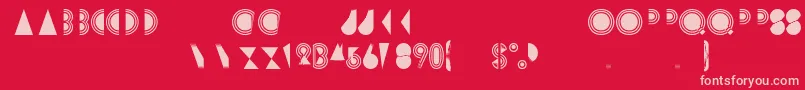 Rimsar Font – Pink Fonts on Red Background