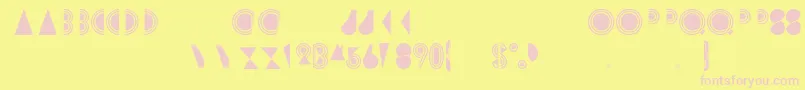 Rimsar Font – Pink Fonts on Yellow Background