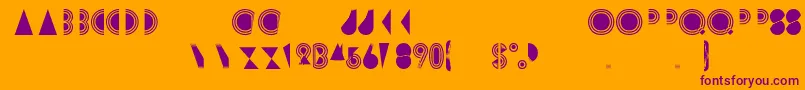 Rimsar Font – Purple Fonts on Orange Background