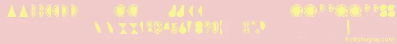 Rimsar Font – Yellow Fonts on Pink Background