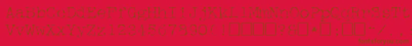 Mcgf Font – Brown Fonts on Red Background