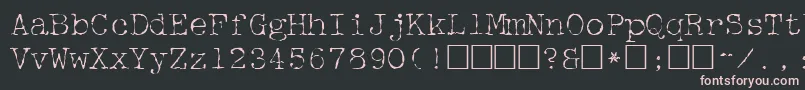 フォントMcgf – 黒い背景にピンクのフォント
