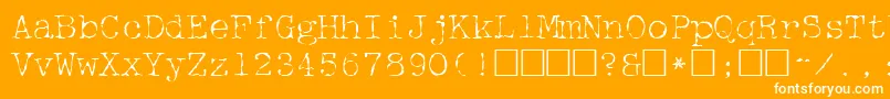 Mcgf Font – White Fonts on Orange Background