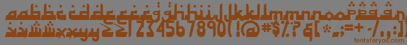 AlhambraDeep Font – Brown Fonts on Gray Background
