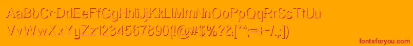 Primelep Font – Red Fonts on Orange Background