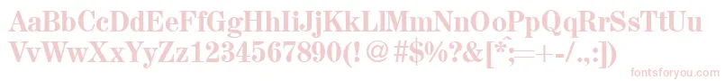 A850RomanMediumRegular Font – Pink Fonts on White Background