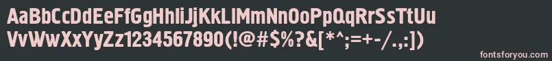 Hermesc Font – Pink Fonts on Black Background