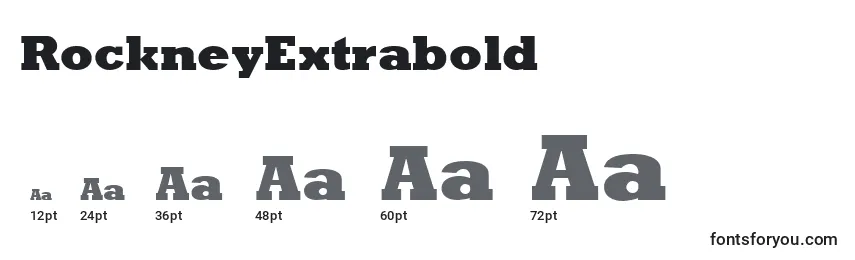 RockneyExtrabold Font Sizes