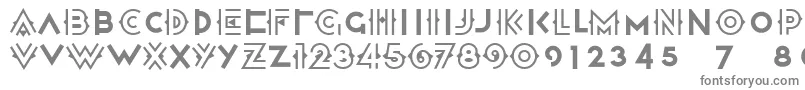 フォントHalcyon ffy – 白い背景に灰色の文字